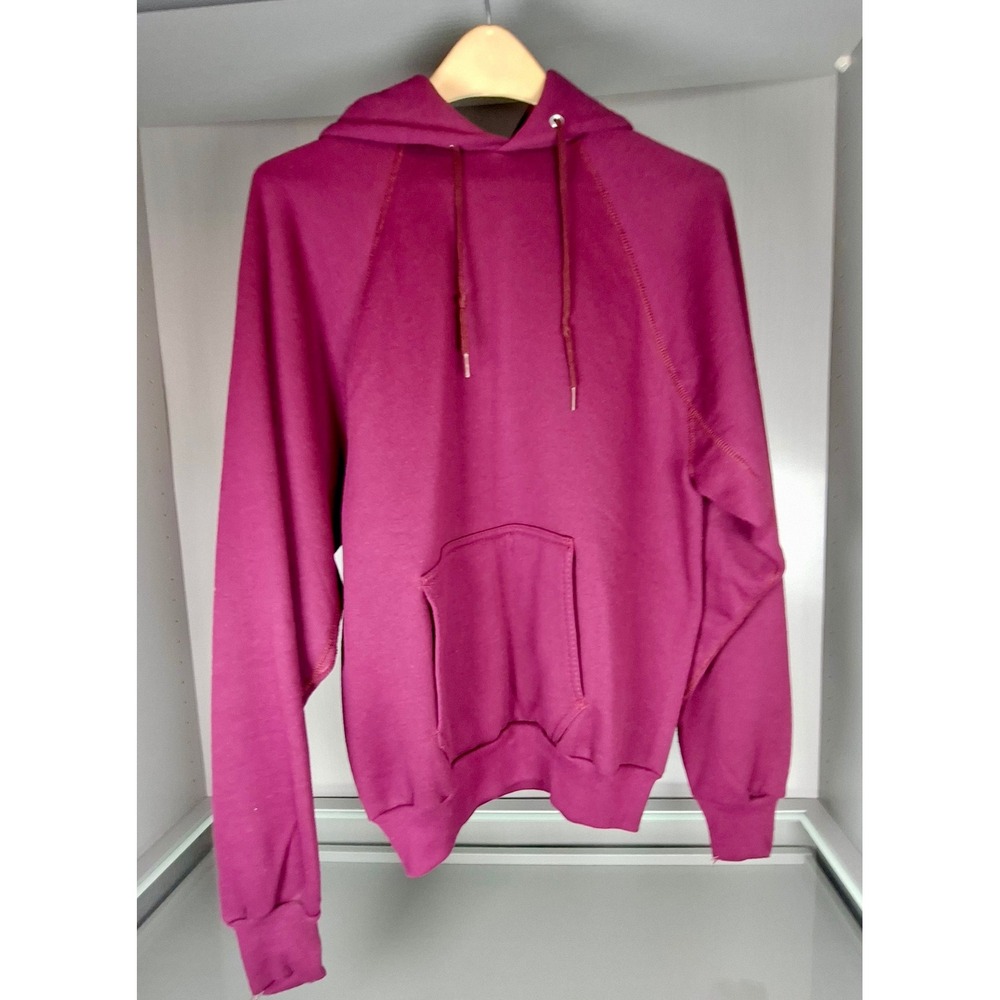 Vintage Discus Athletic Hoodie Large Maroon Burgundy Made in USA Heavyweight L